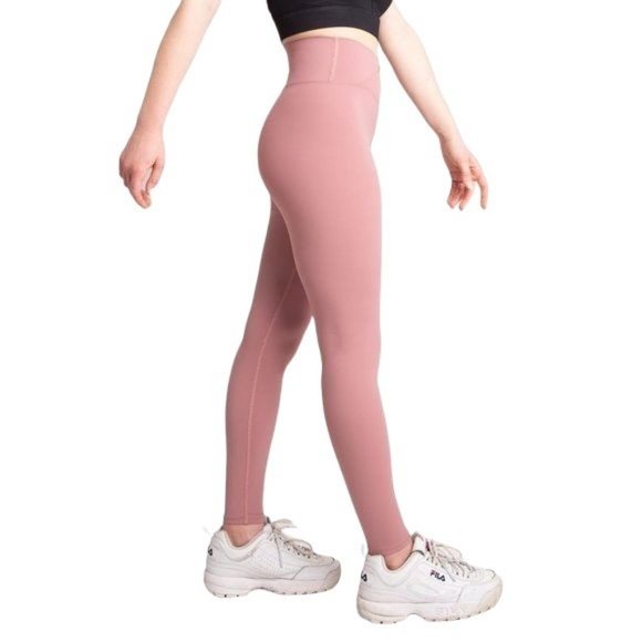 WOMENS CRANBERRY PINK CROSSOVER HIGH-RISE TIGHTS/LEGGINGS NWT - SZ:M/L - Picture 3 of 15